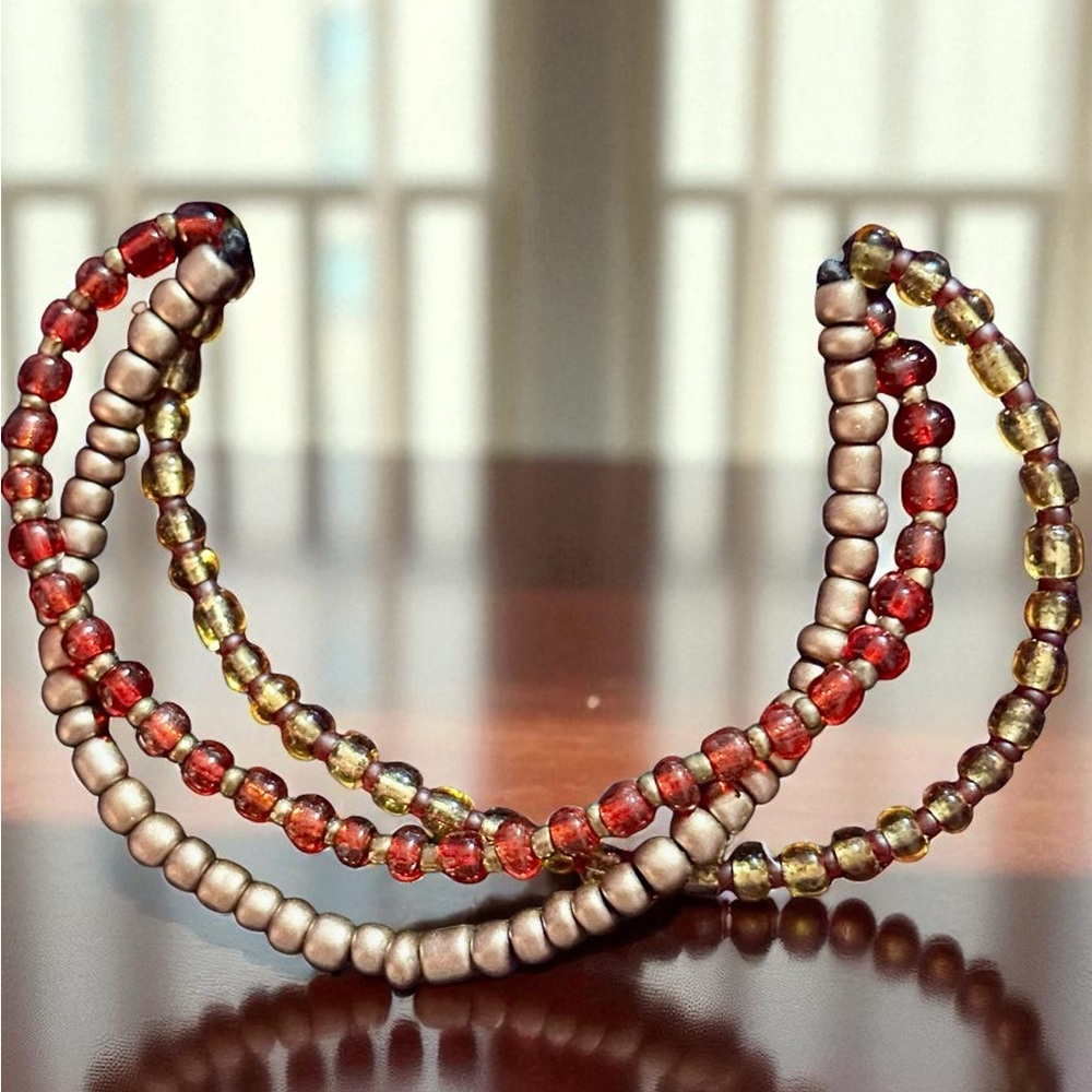 Handcrafted with Love Glass Beaded BOHO Bracelet - Picture 2 of 7